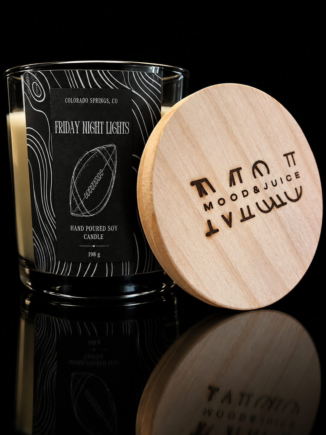 PREORDER Friday Night Lights 7.5 oz. filled soy wax candle